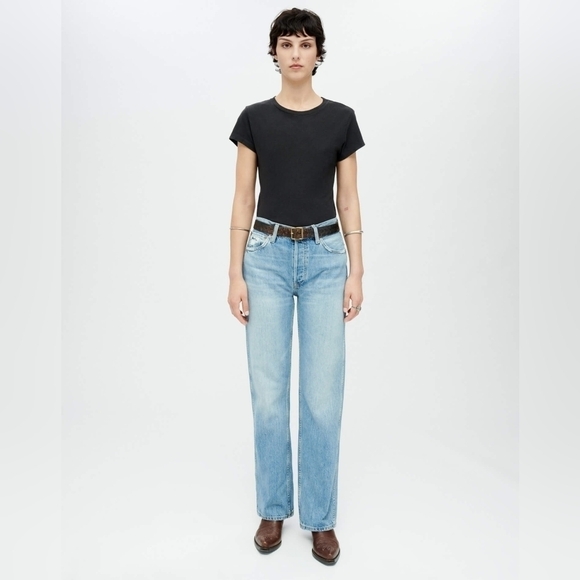 Nwt! Re/Done 90's High Rise Loose Fit Jeans Grunge Revival, Size 6 - Picture 1 of 4